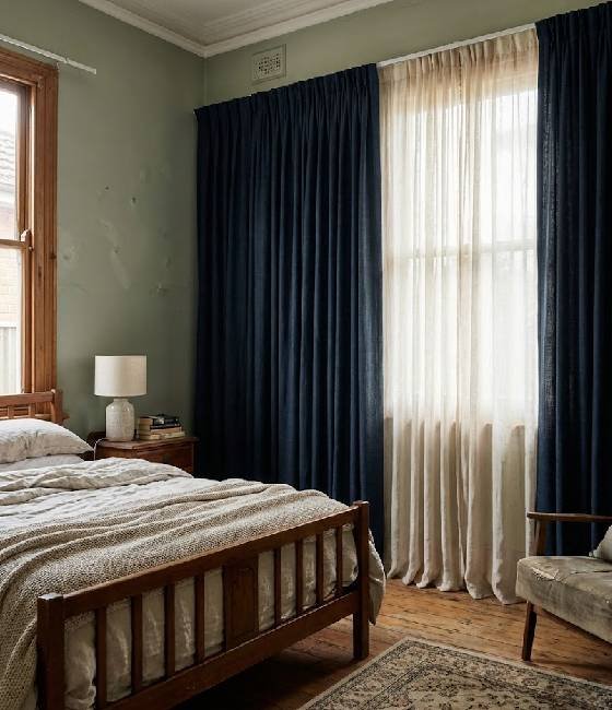 Curtains and blinds installed in Casula living area