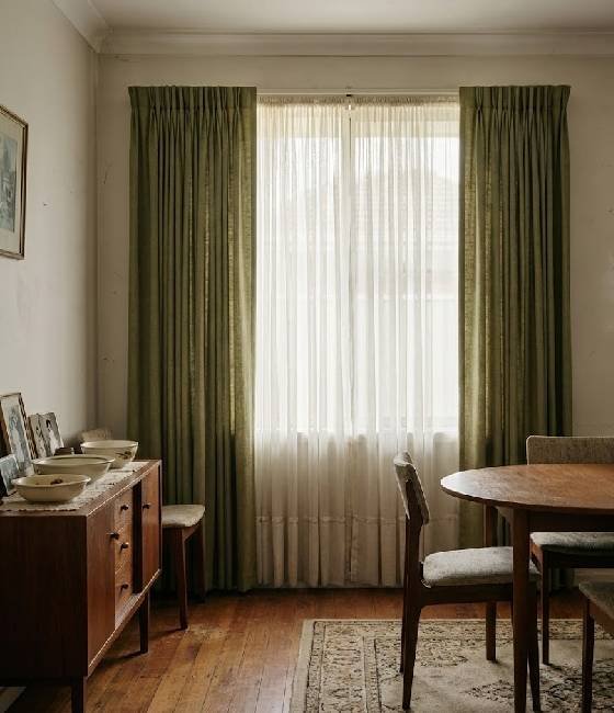 Curtains and blinds installed in Edmondson Park living area