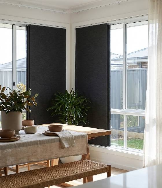 Curtains and blinds installed in Jordan Springs living area