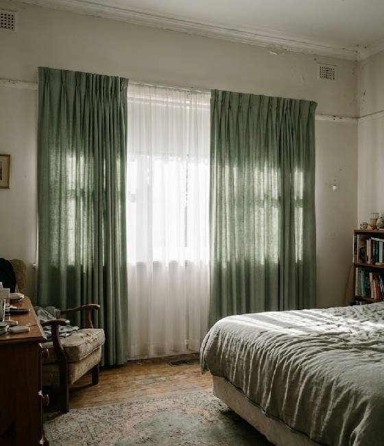 Curtains and blinds installed in Leppington living area