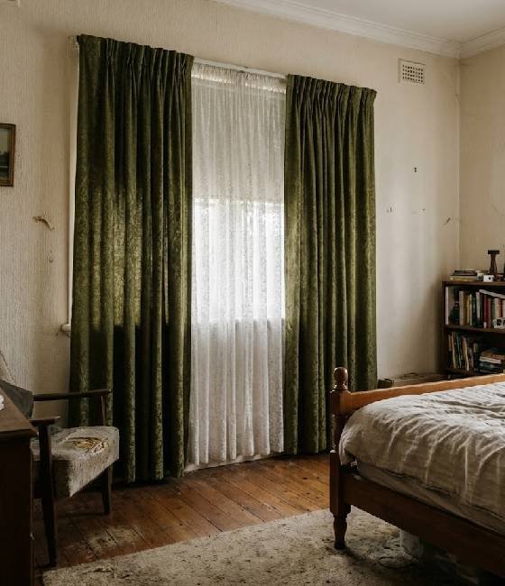Curtains and blinds installed in Lurnea living room