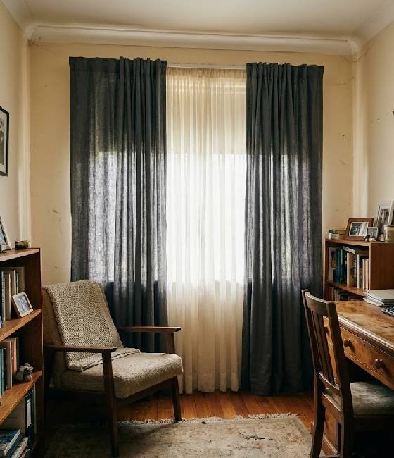 Blinds Curtains Shutters in Moorebank installed in a family home