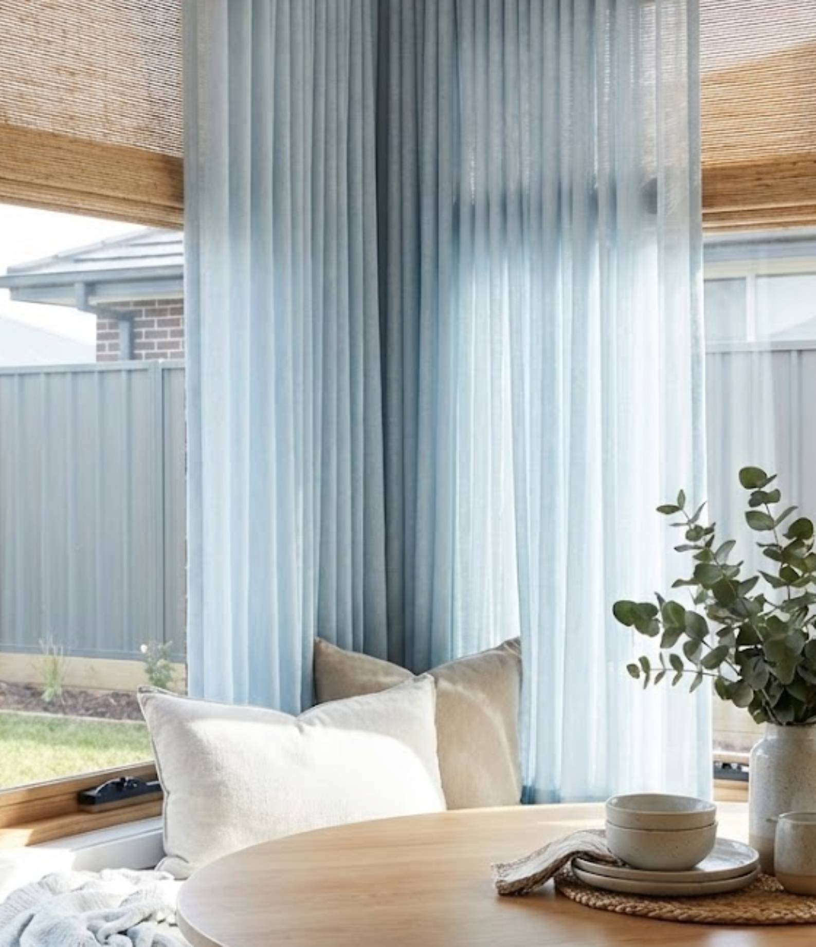 Curtains and blinds in Werrington living area